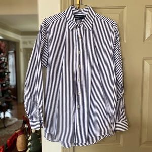 NWOT Ralph Lauren Golf Blue Striped Button Down